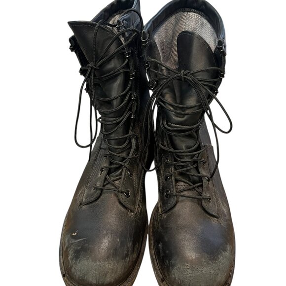 Military Gore-Tex Boots Size 11 1/2 R Black Lace Up Ankle Combat Boots 03-D-0321 - Picture 2 of 9